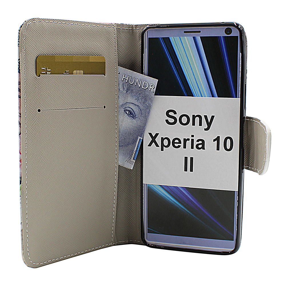 Designwallet Sony Xperia 10 II (XQ-AU51 / XQ-AU52) - Billigamobilskydd.se